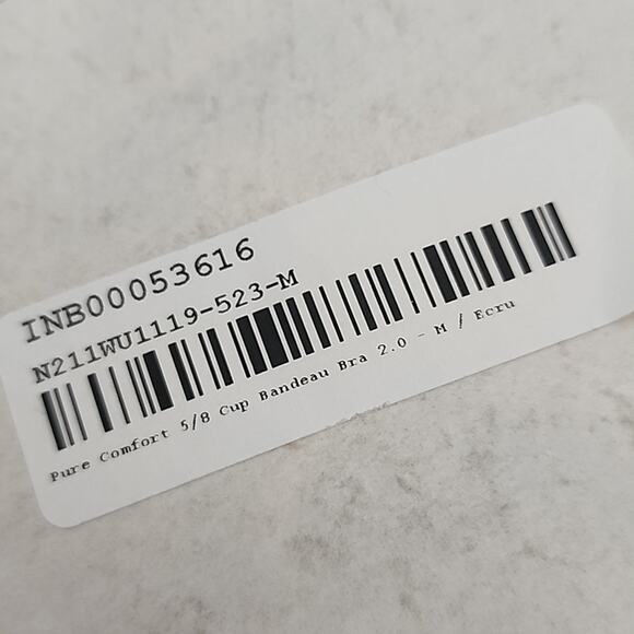 NEW Neiwai Pure Comfort 5/8 Cup Bandeau Bra Cream Cut-Out Bralette - Picture 10 of 11